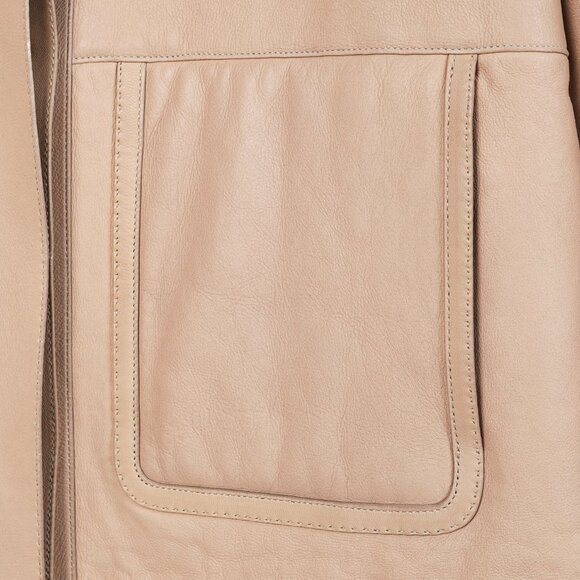 Loro Piana Ecru Lambskin Cropped Shearling Jacket - Picture 7 of 12